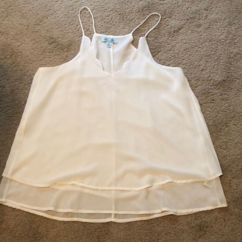 white tank top